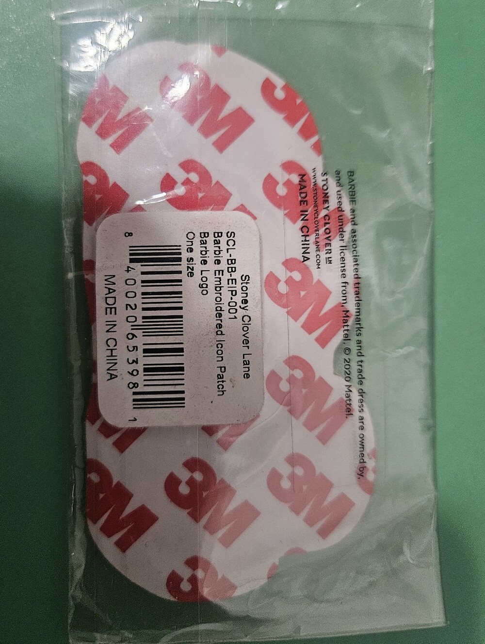 NWT Stoney Clover Lane Pink Barbie Patch With Adhesive Patch Backing - Picture 5 of 5